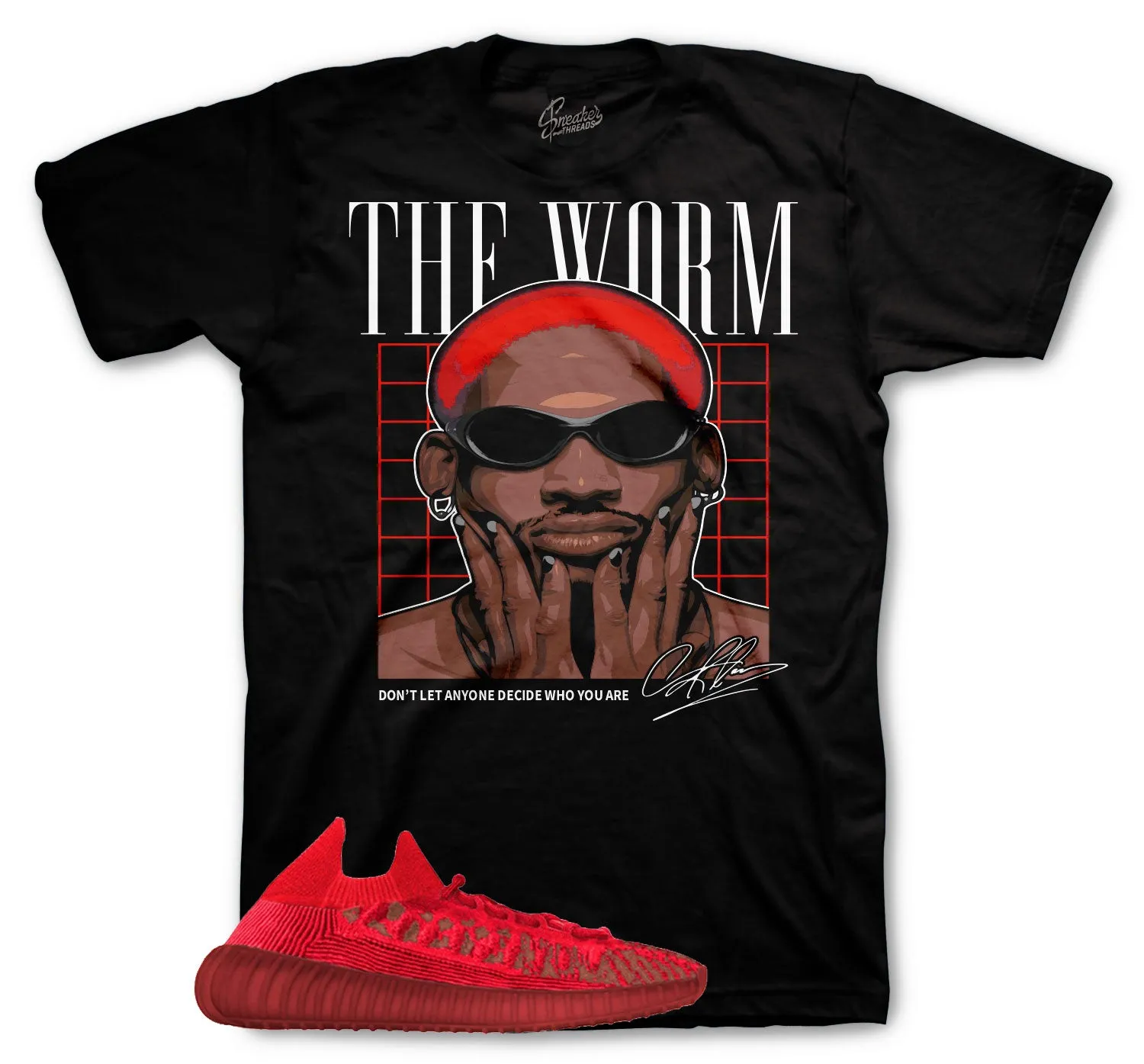 350 Slate Red Worm Shirt