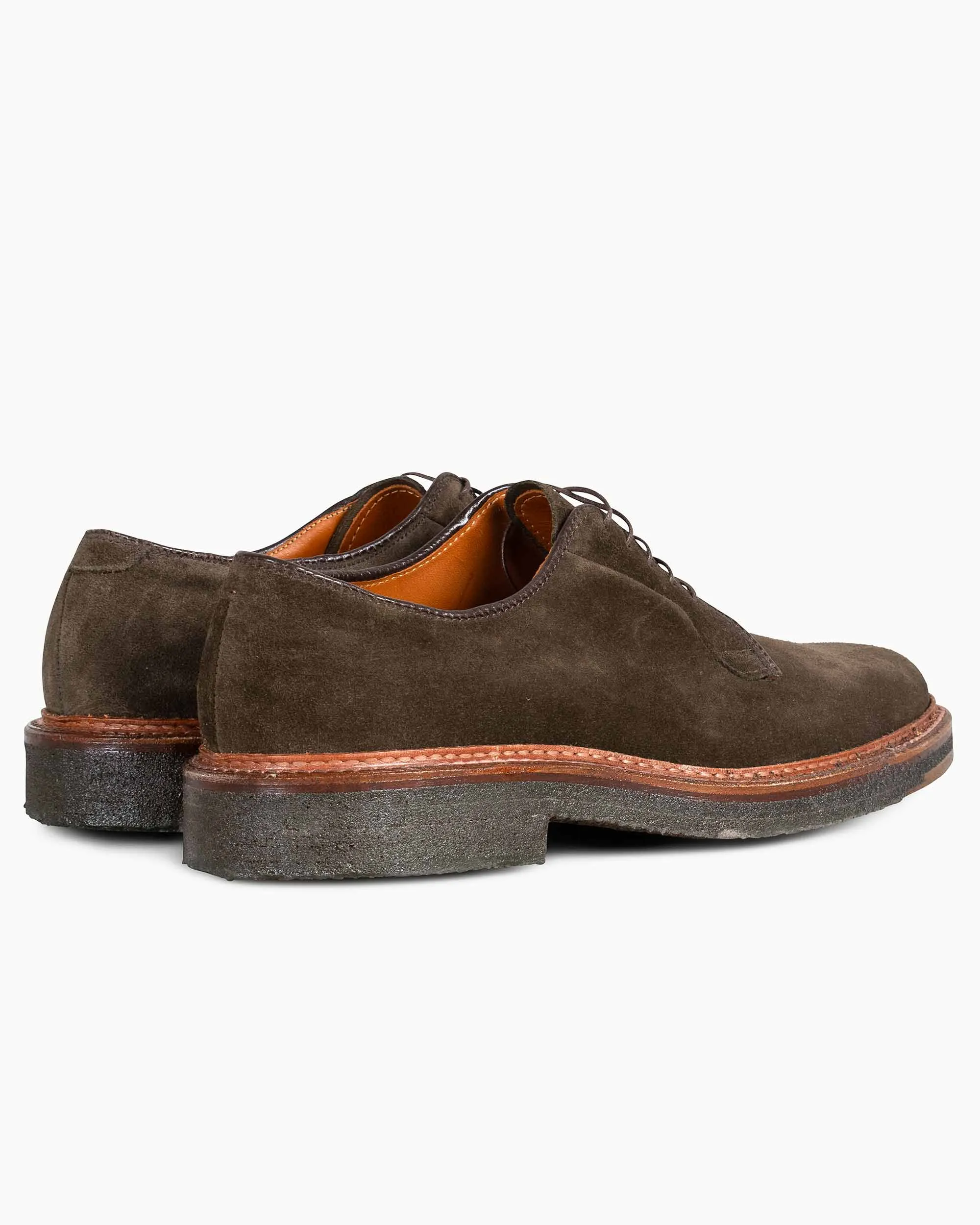 Alden Plain Toe Blucher Loden Suede G2402