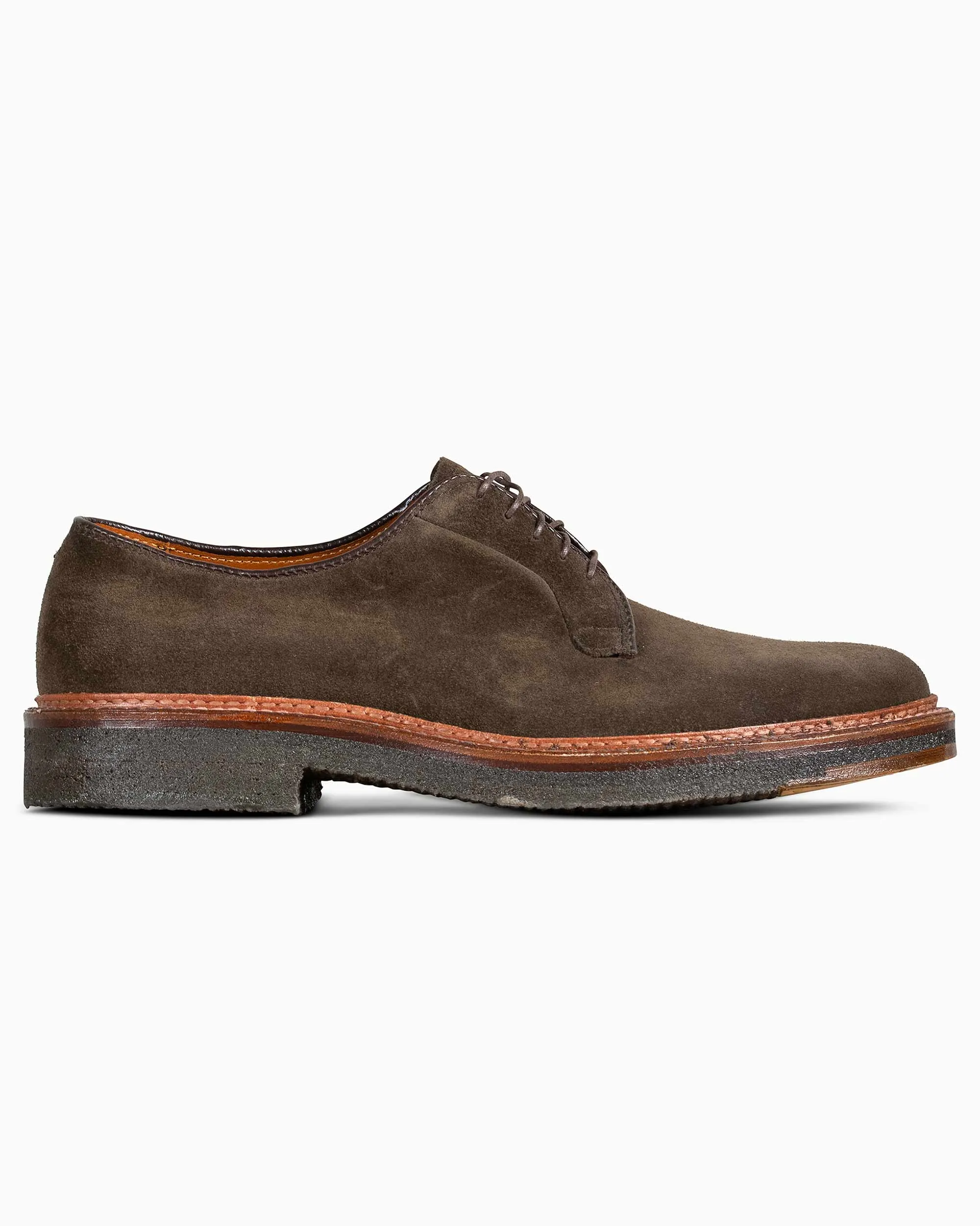 Alden Plain Toe Blucher Loden Suede G2402