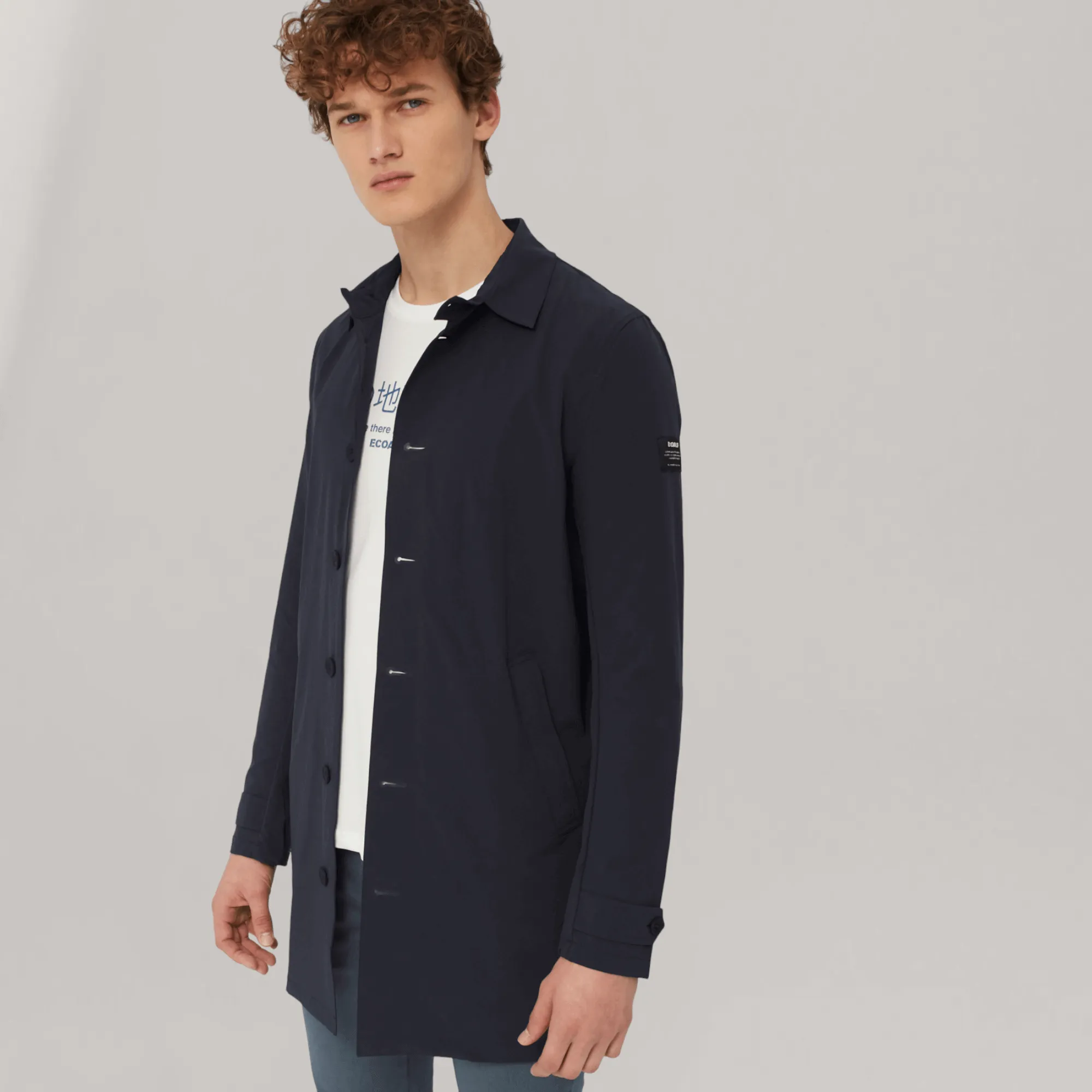 Alfred - Lightweight Trench - Navy | Men's