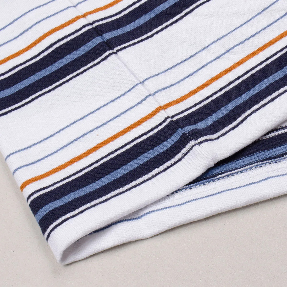 Arpenteur - Match T-shirt - White / Navy / Orange / Blue