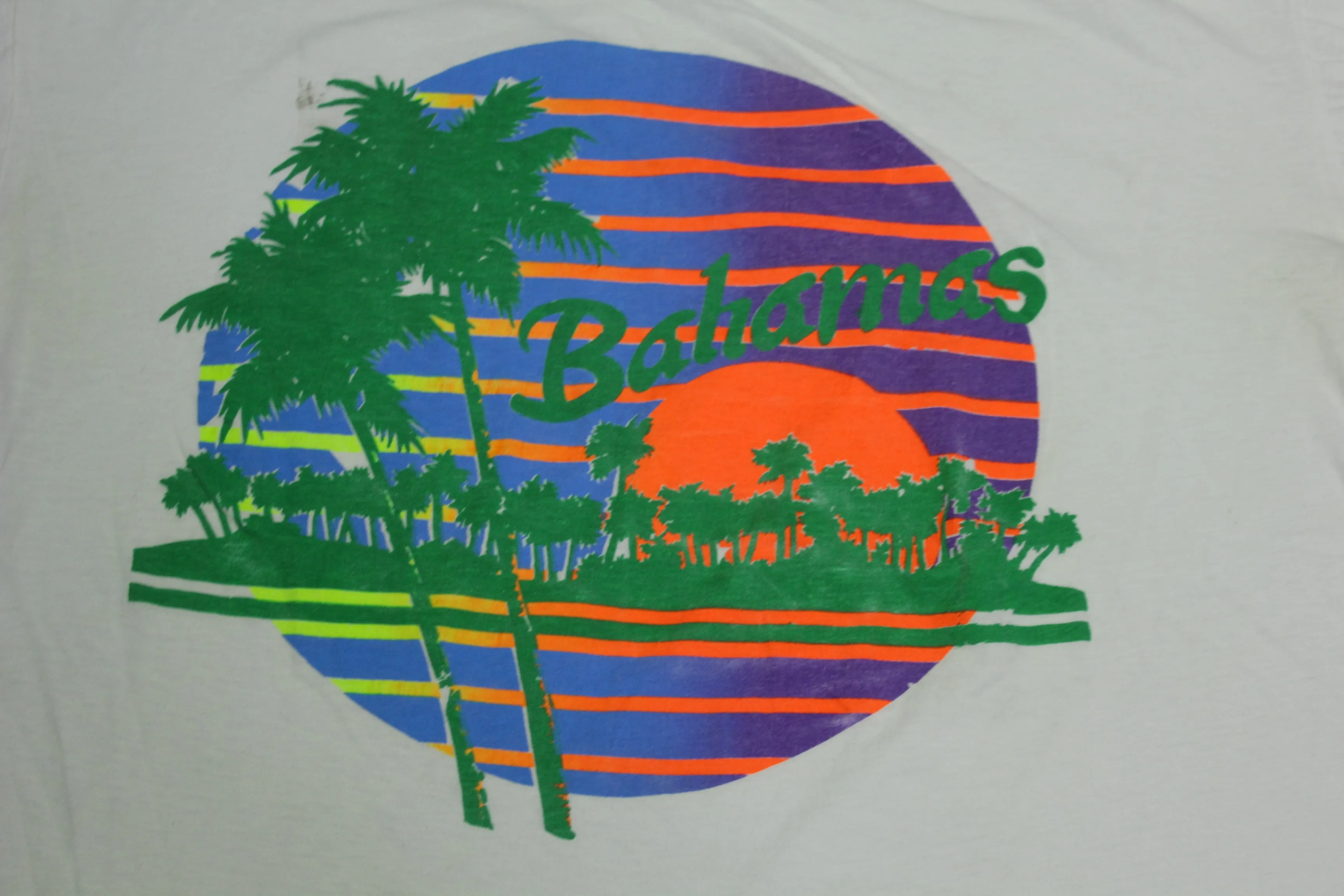 Bahamas Vintage 80's Sunset Beach Dorsett Tees Single Stitch Tourist T-Shirt