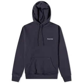 Balenciaga Corporate Logo Medium Fit Hoodie Marine Blue