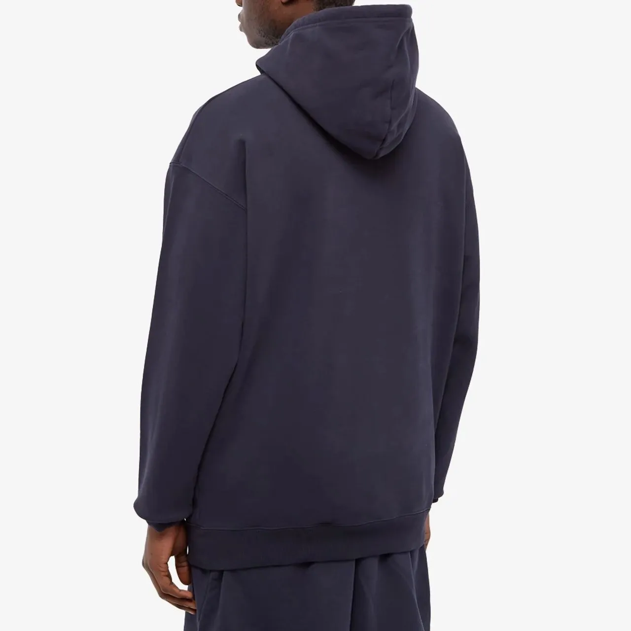 Balenciaga Corporate Logo Medium Fit Hoodie Marine Blue