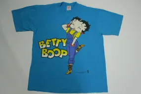 Betty Boop Overalls & Cowboy Boots 1996 Vintage 90s King Features Syndicate Hearst T-Shirt