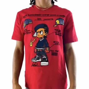 Boondocks Riley Blueprints Embroidered T Shirt