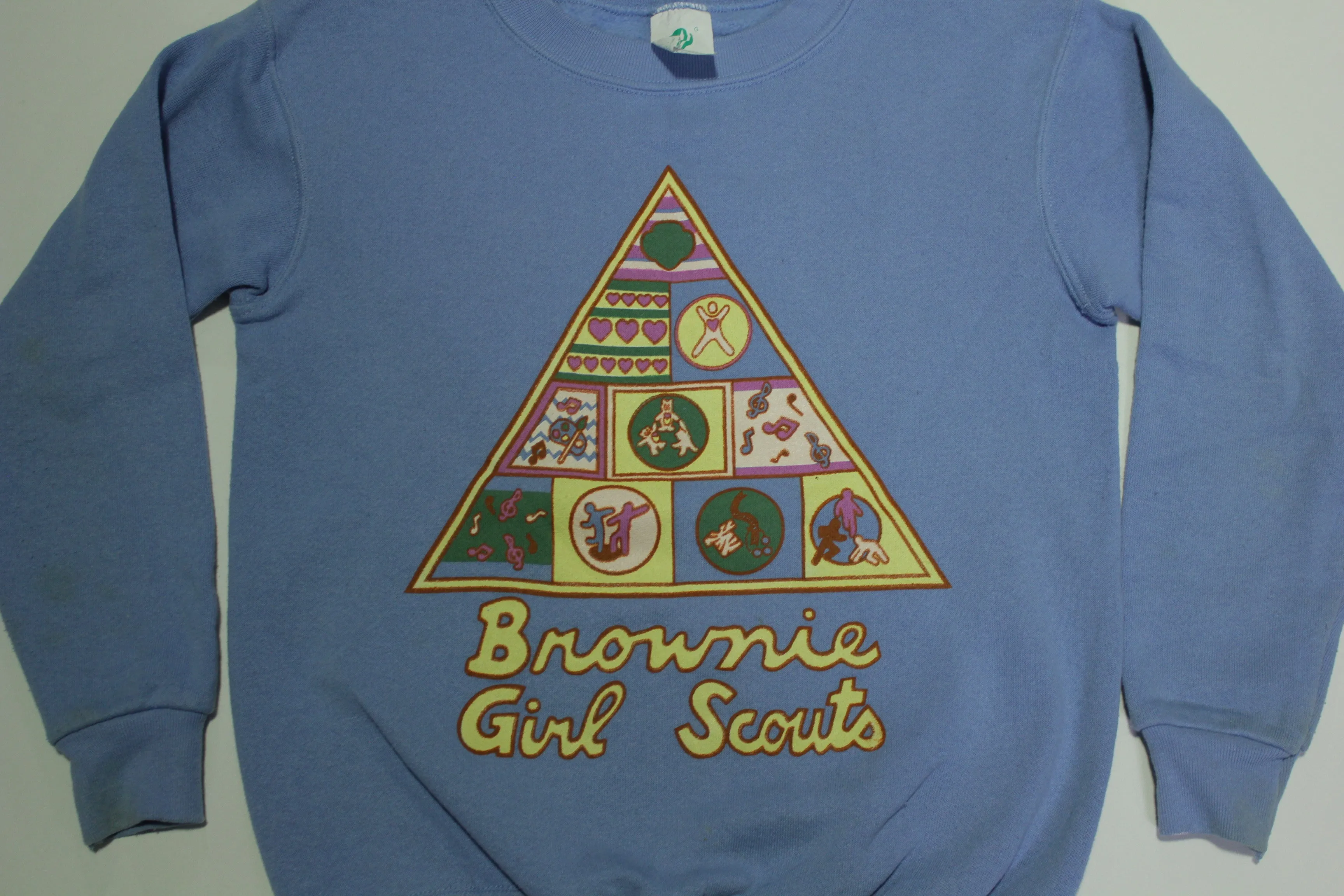 Brownie Girl Scouts Vintage 80's Made in USA Crewneck Sweatshirt