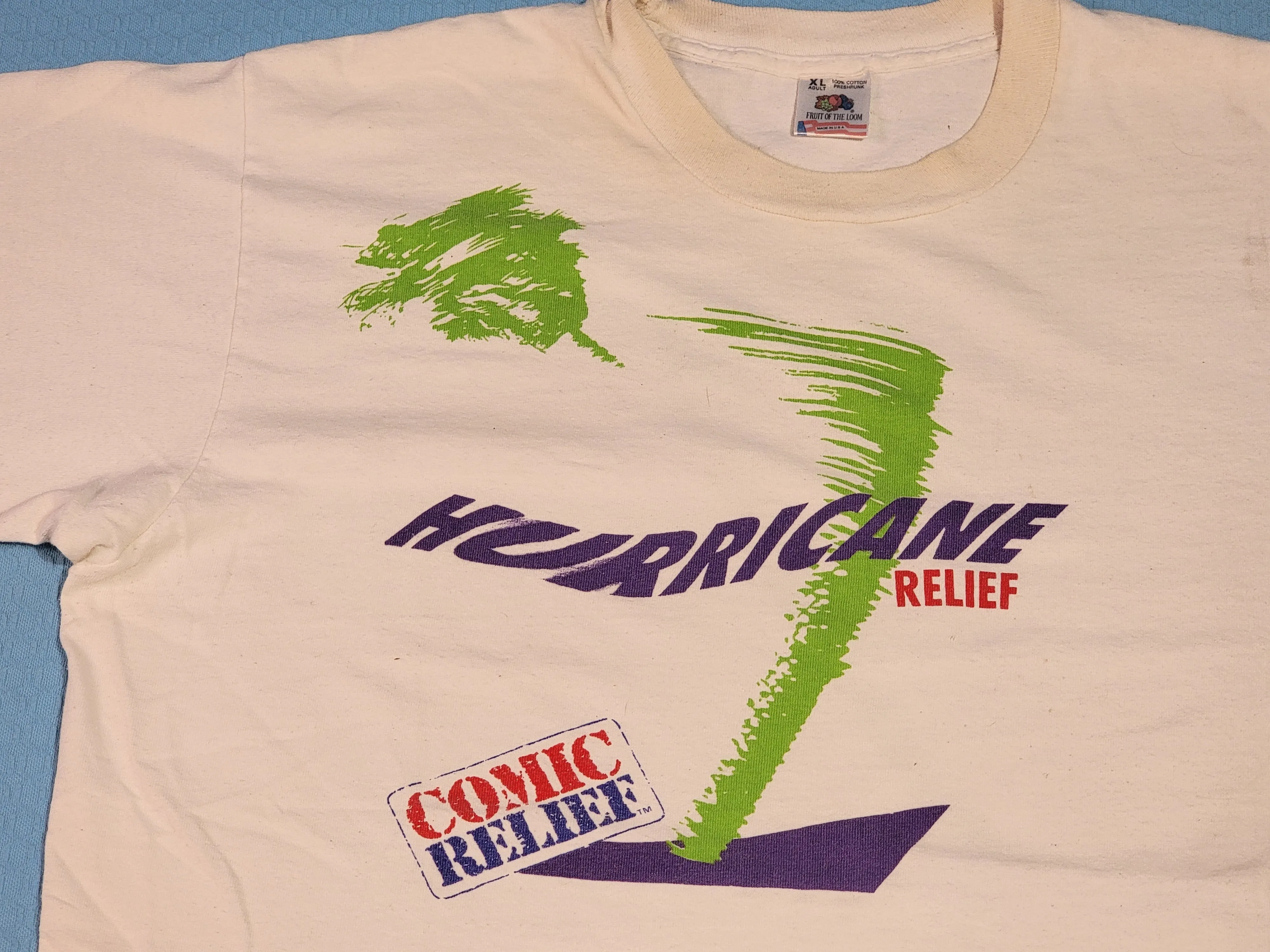 Comic Hurricane Relief Vintage 90's Vanilla Ice Gloria Estefan Sinbad Vintage Concert T-Shirt