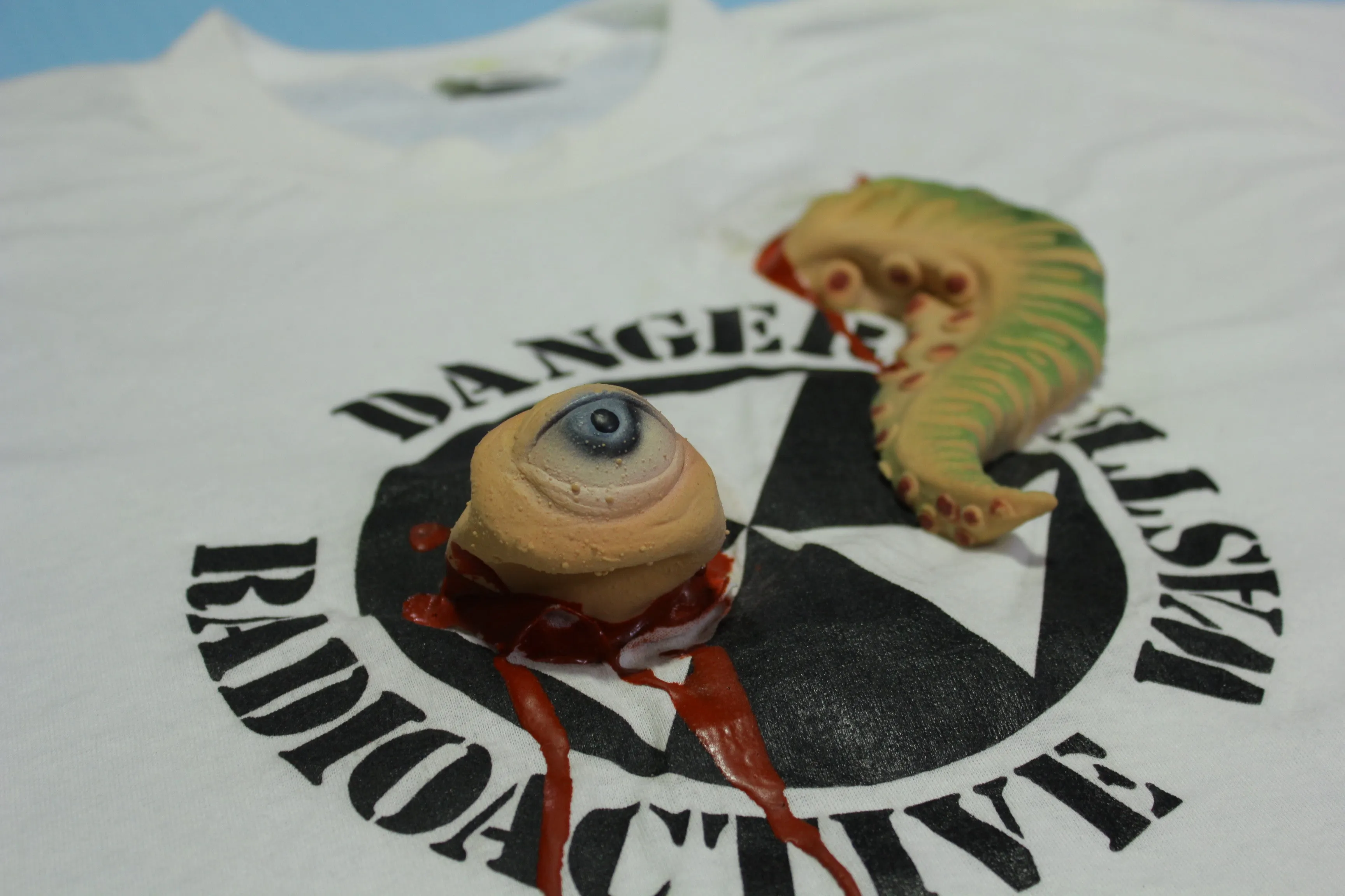 Danger Radioactive Waste Vintage Funny One Eyed Mutant 3D T-Shirt