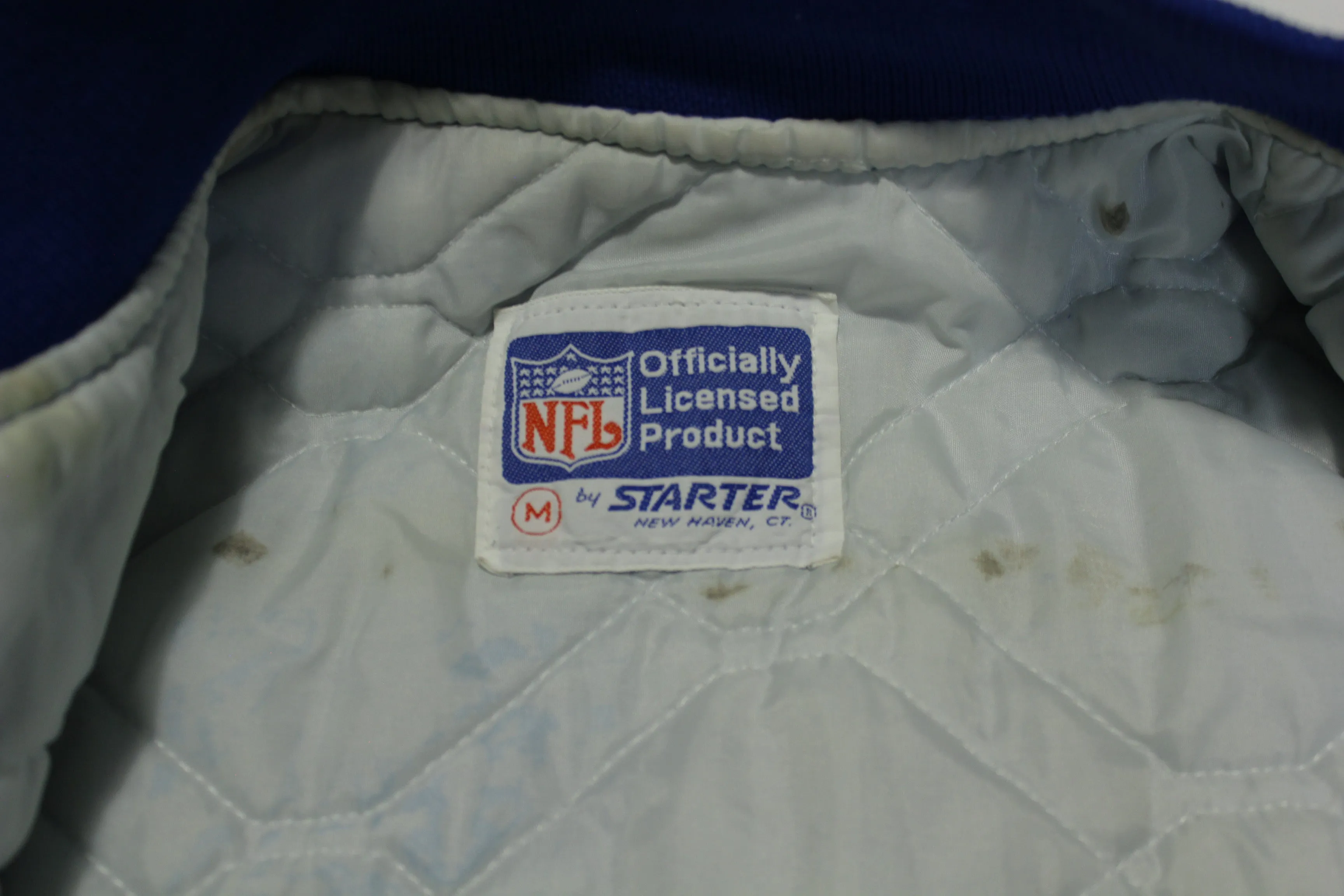 Denver Broncos Quilt Lined Vintage 80's Made in USA Starter Jacket