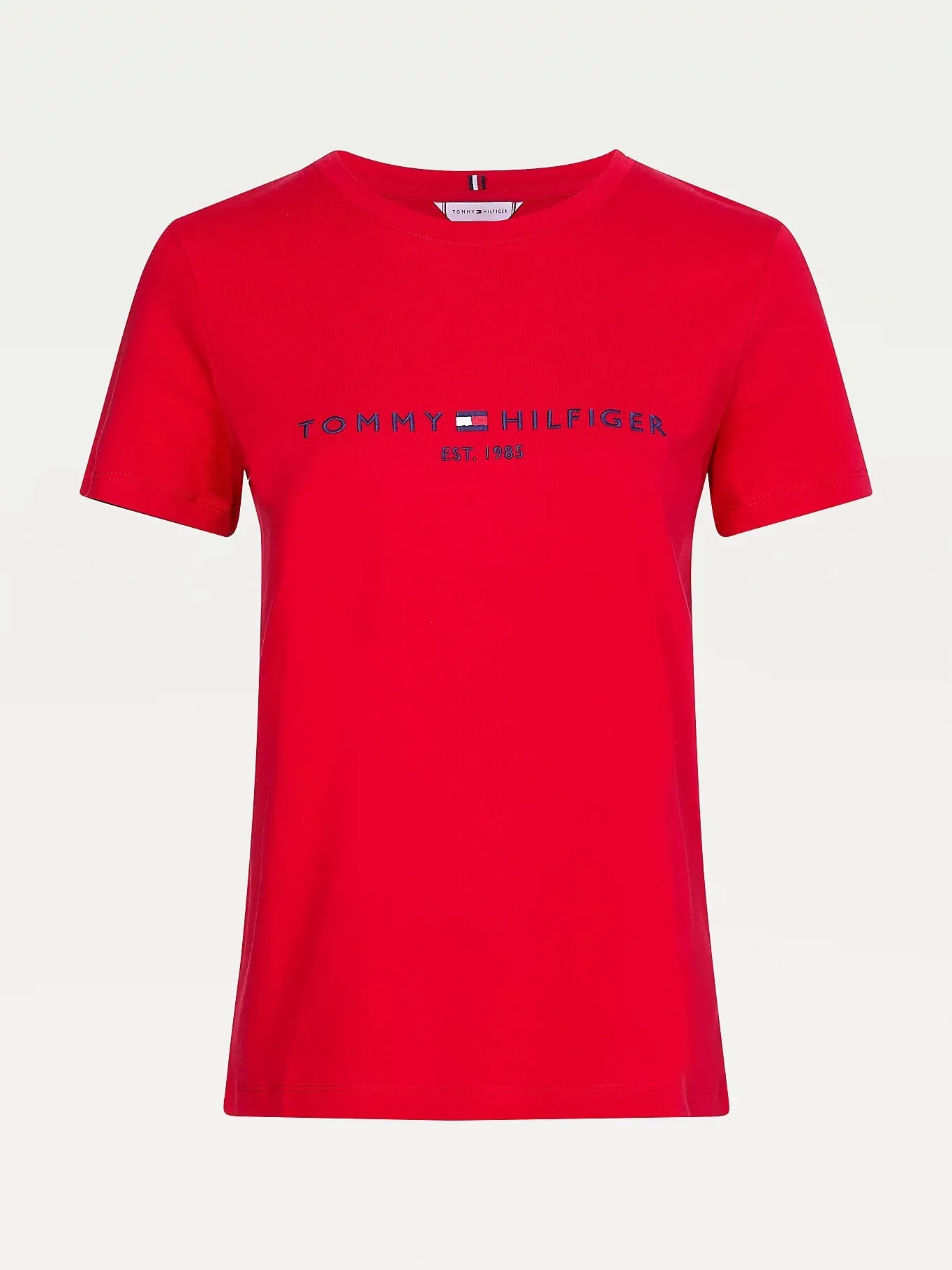 Essential Crew Neck Logo T-shirt- PRIMARY RED