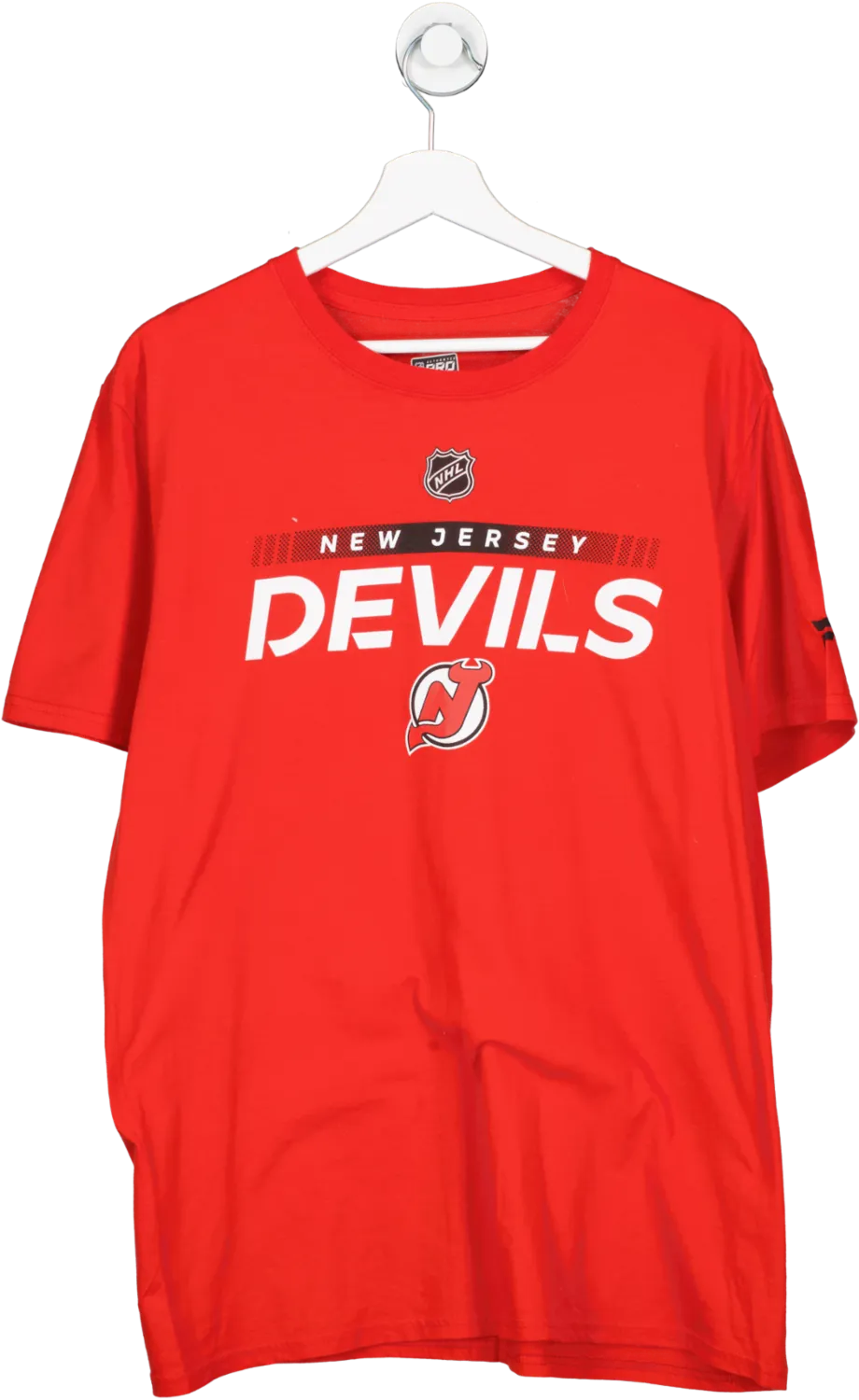 fanatics Red New Jersey Devils T Shirt UK L