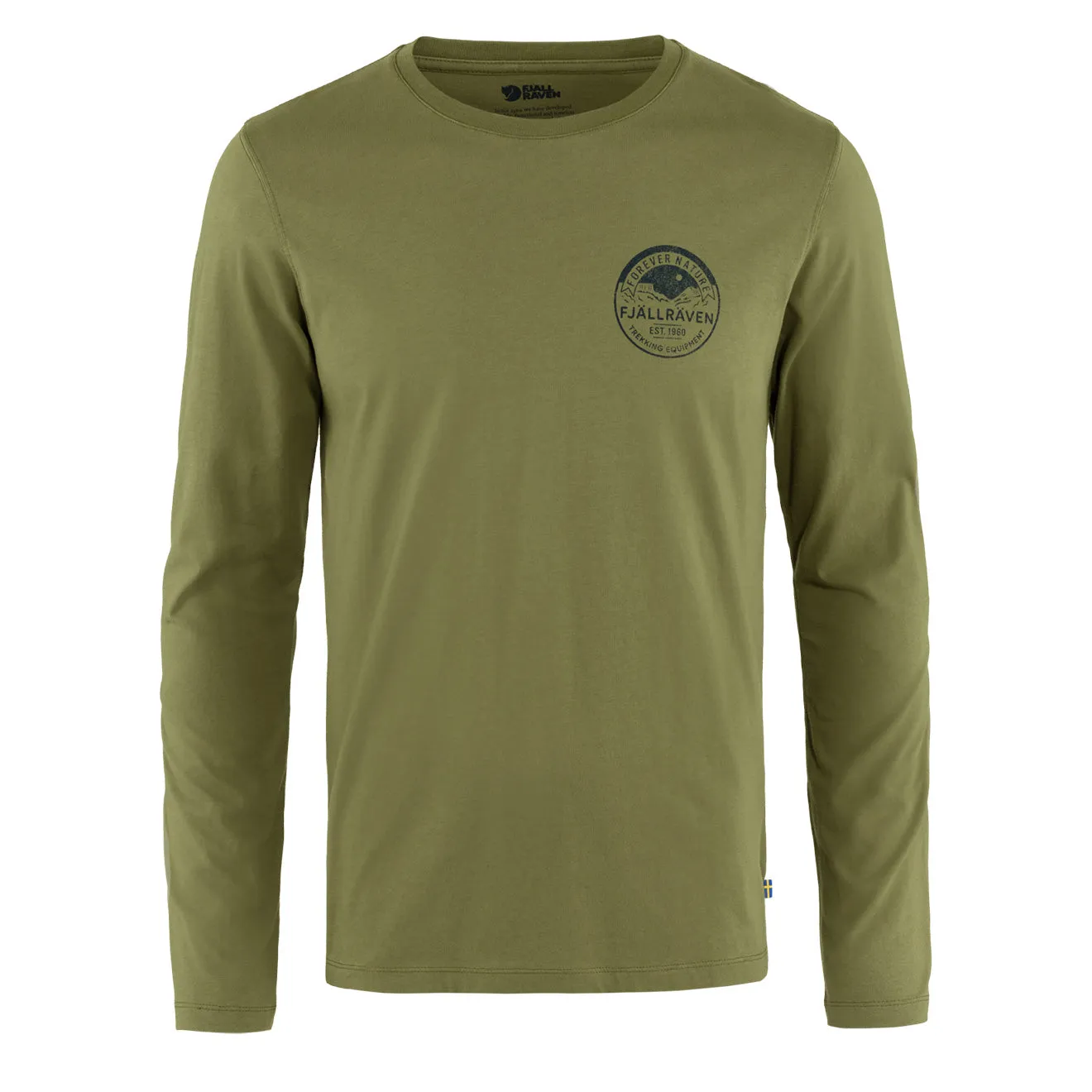 Fjallraven Forever Nature Badge LS T-Shirt Caper Green