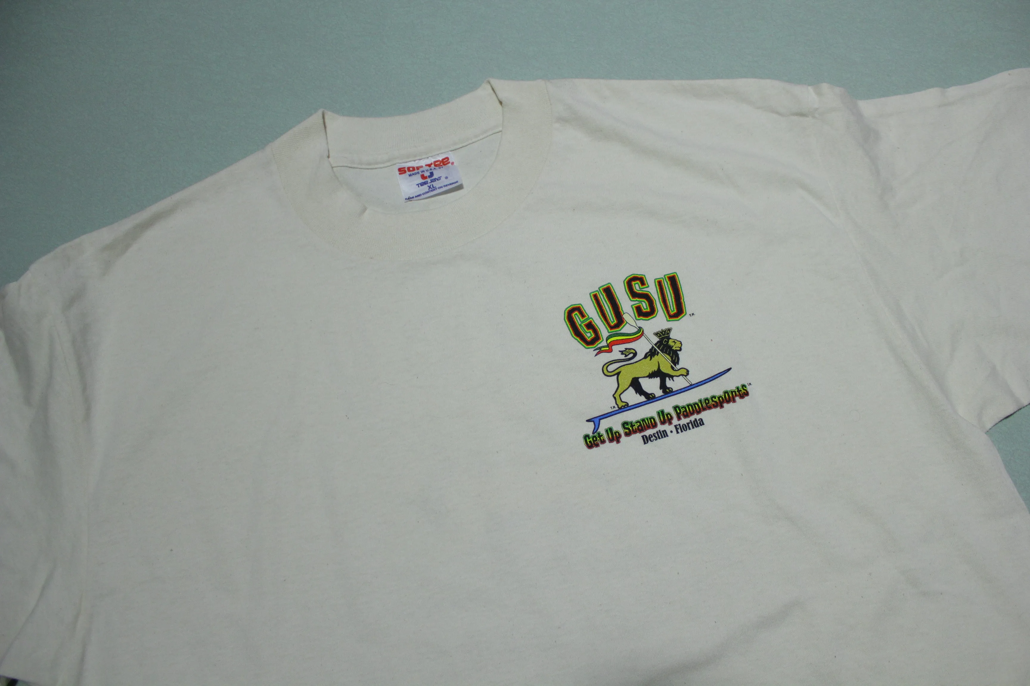 Get Up Stand Up Paddlesports Destin Florida Vintage Made in USA Single Stitch T-Shirt