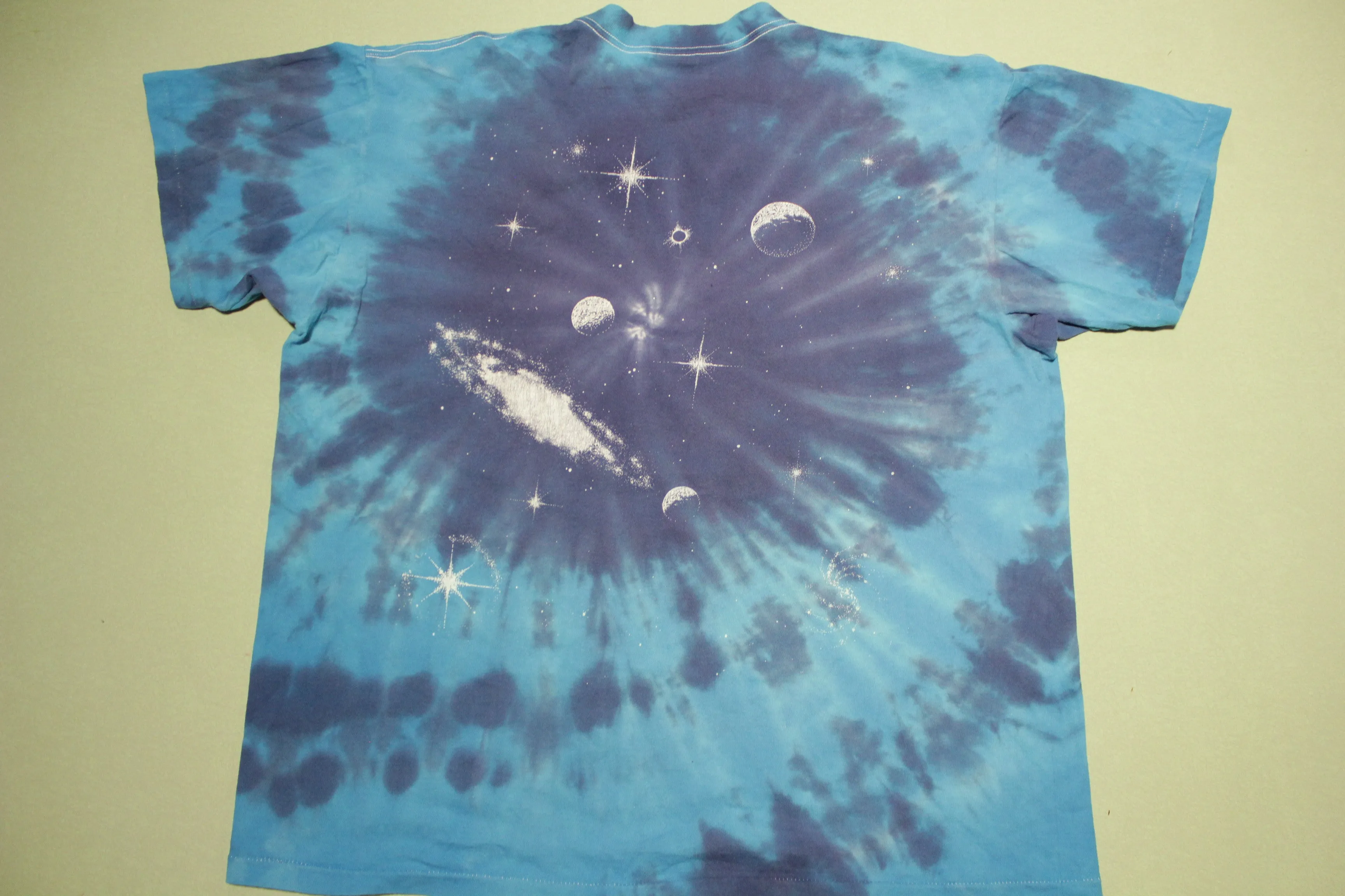 Grateful Dead 1987 Blue Tie Dye Space Your Face Gregg Templeton Vintage 80's T-Shirt