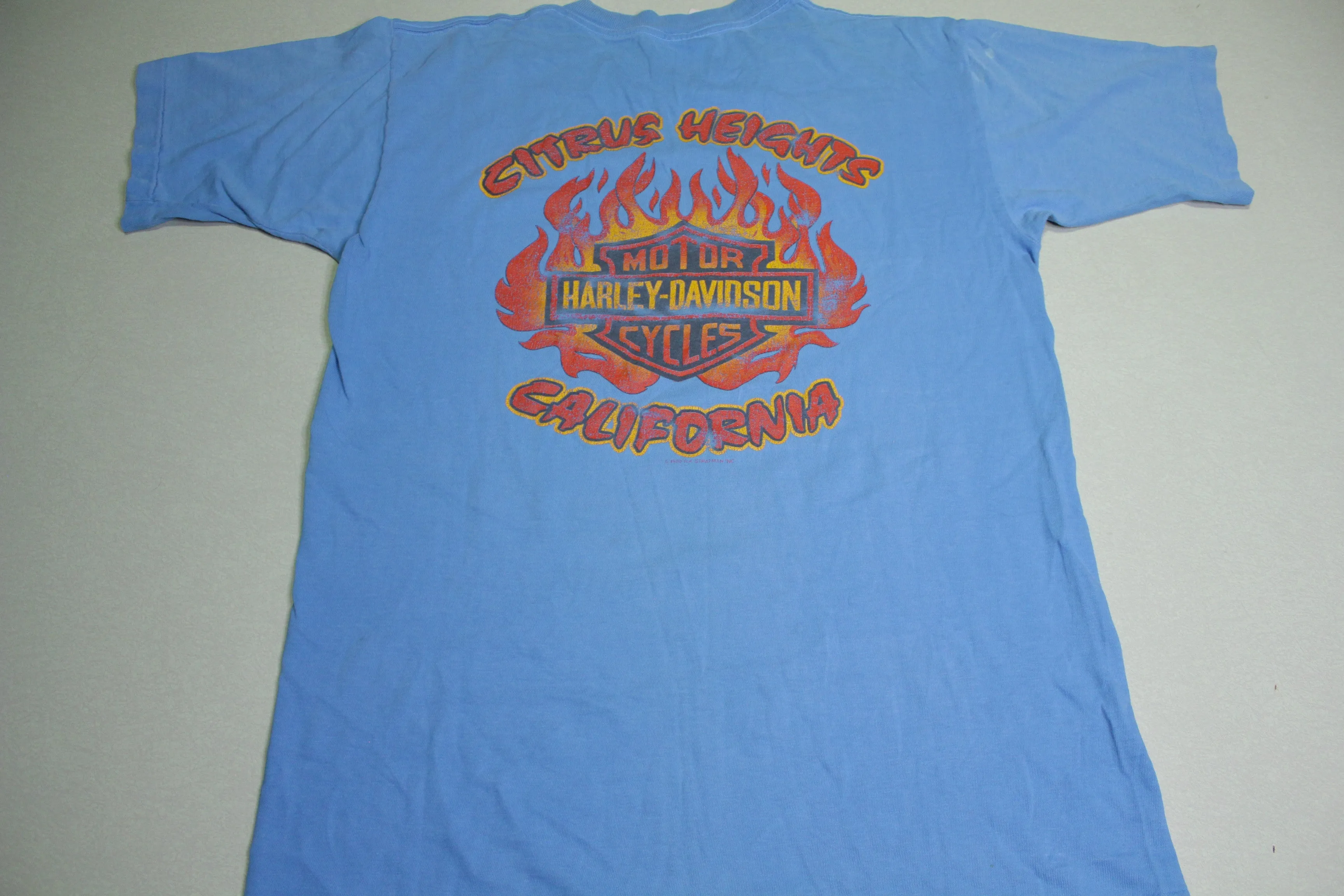 Harley Davidson Racing Vintage 80's Chris Carr Camel Pro Citrus Heights California T-Shirt