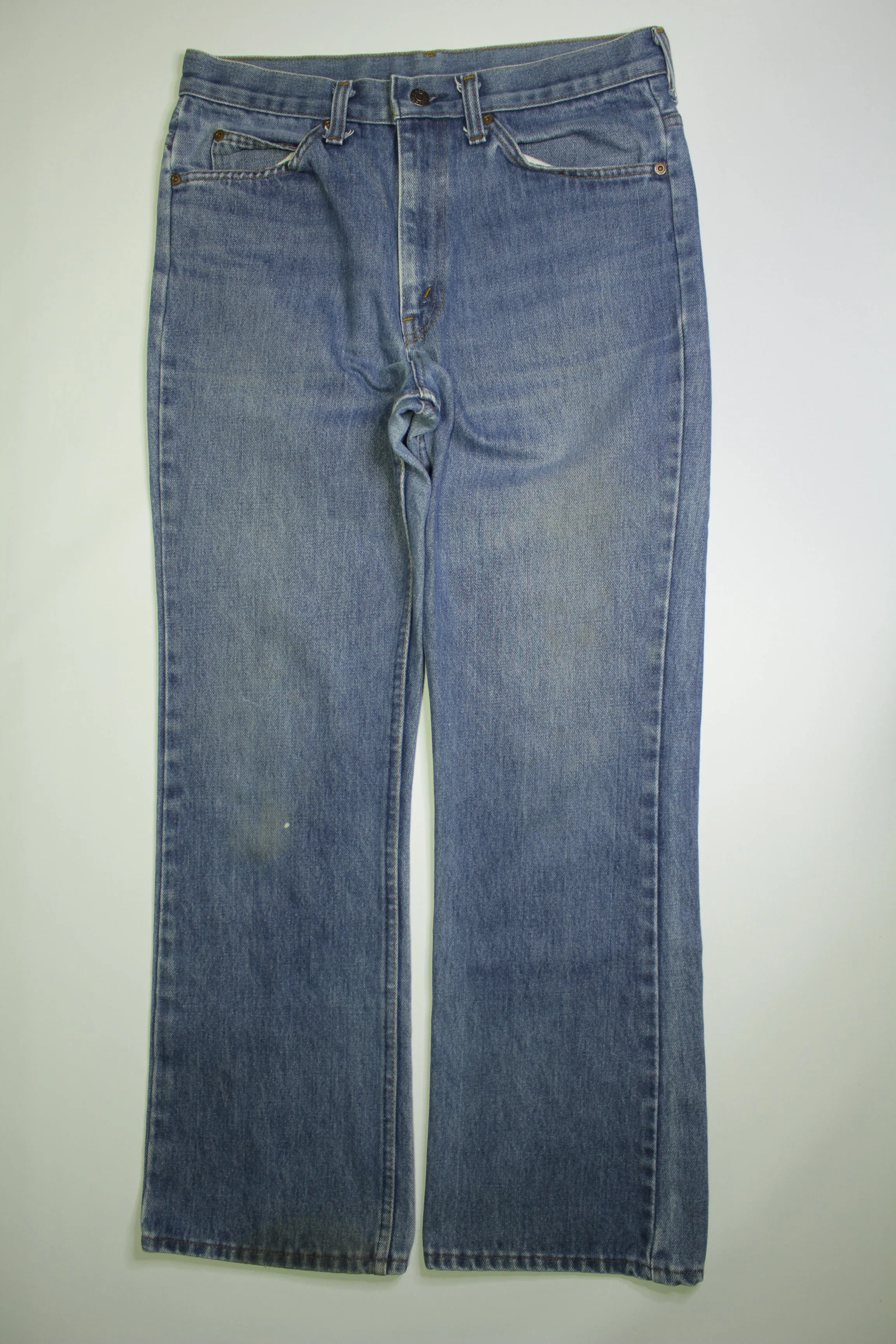 JC Penneys Plain Pocket Vintage 80's Denim Blue Jeans