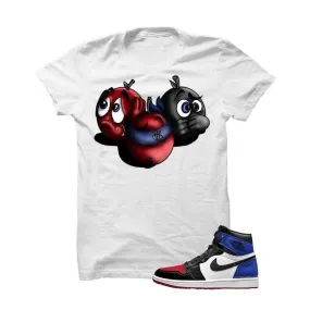 Jordan 1 Top 3 White T Shirt (See No Evil)