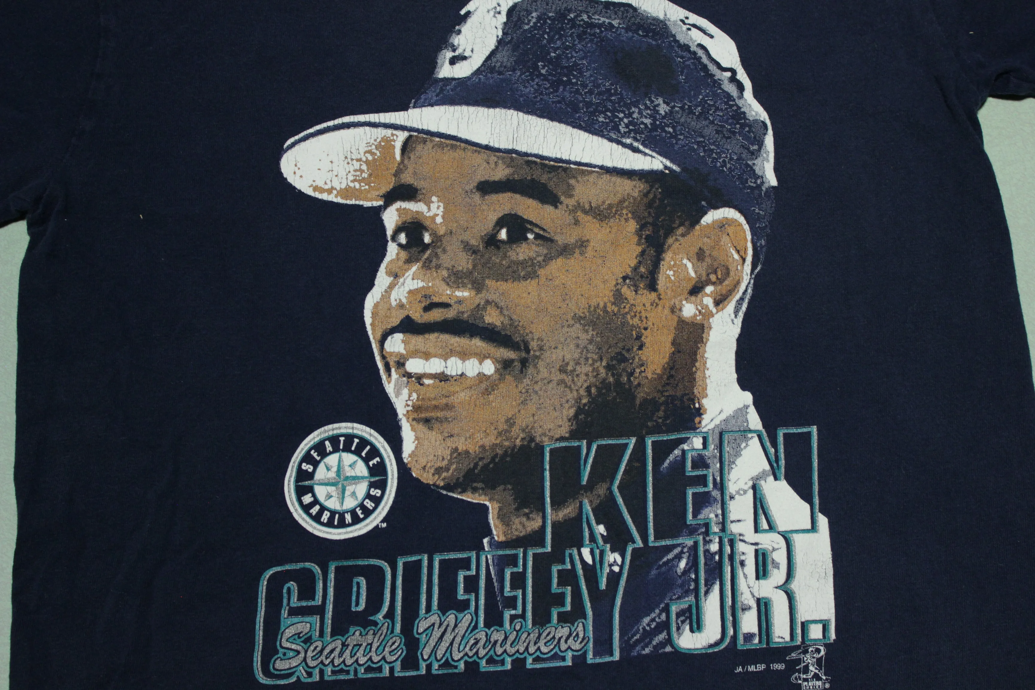 Ken Griffey Jr. 1999 Seattle Mariners Vintage Big Head T-Shirt