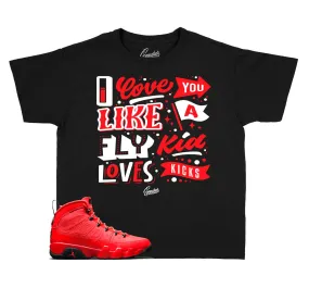 Kids Chile Red 9 Shirt - Love Kicks - Black