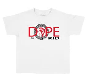 Kids Gym Red 9 Shirt - DPE Kid - White