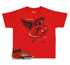 Kids Metallic Red Foam Shirt - Heaven Cent - Red