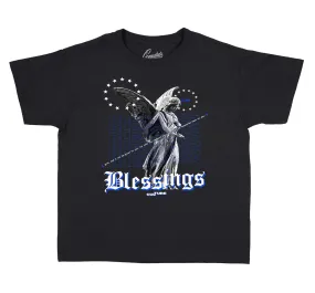 Kids Racer Blue 3 Shirt - Blessings Angel - Black