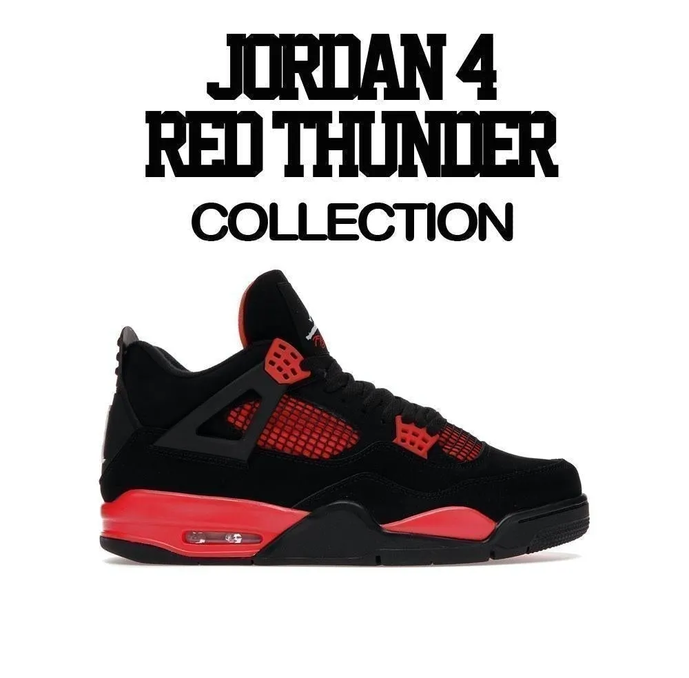 Kids Red Thunder 4 Shirt - Rookie - Black