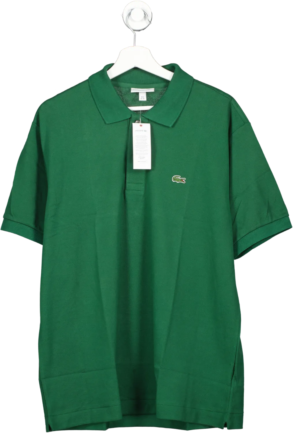 Lacoste Polo Shirt Pique Mid Green BNWT UK XL