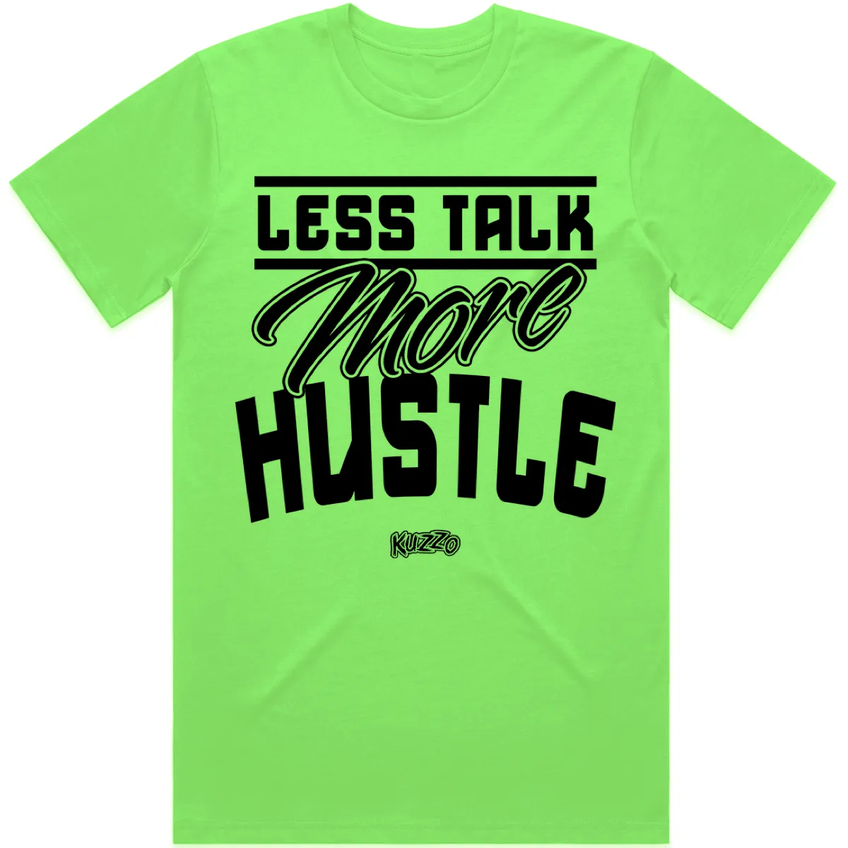 LESS TALK : Neon Green Sneaker Tees Shirt