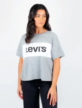 Levis Printed S/S T Shirt Grey / White