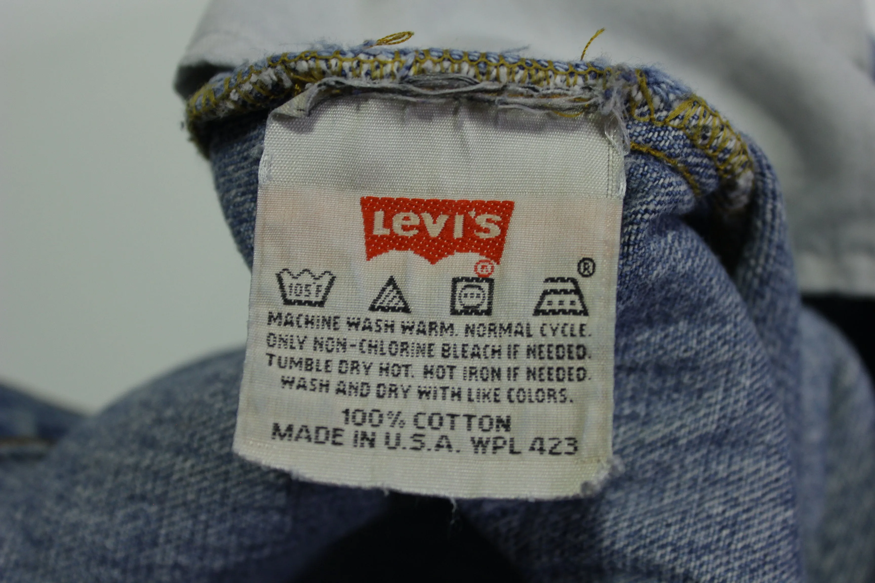 Levis Vintage 90's 501XX Made in USA Button Fly Bitchin' Blue Denim Jeans