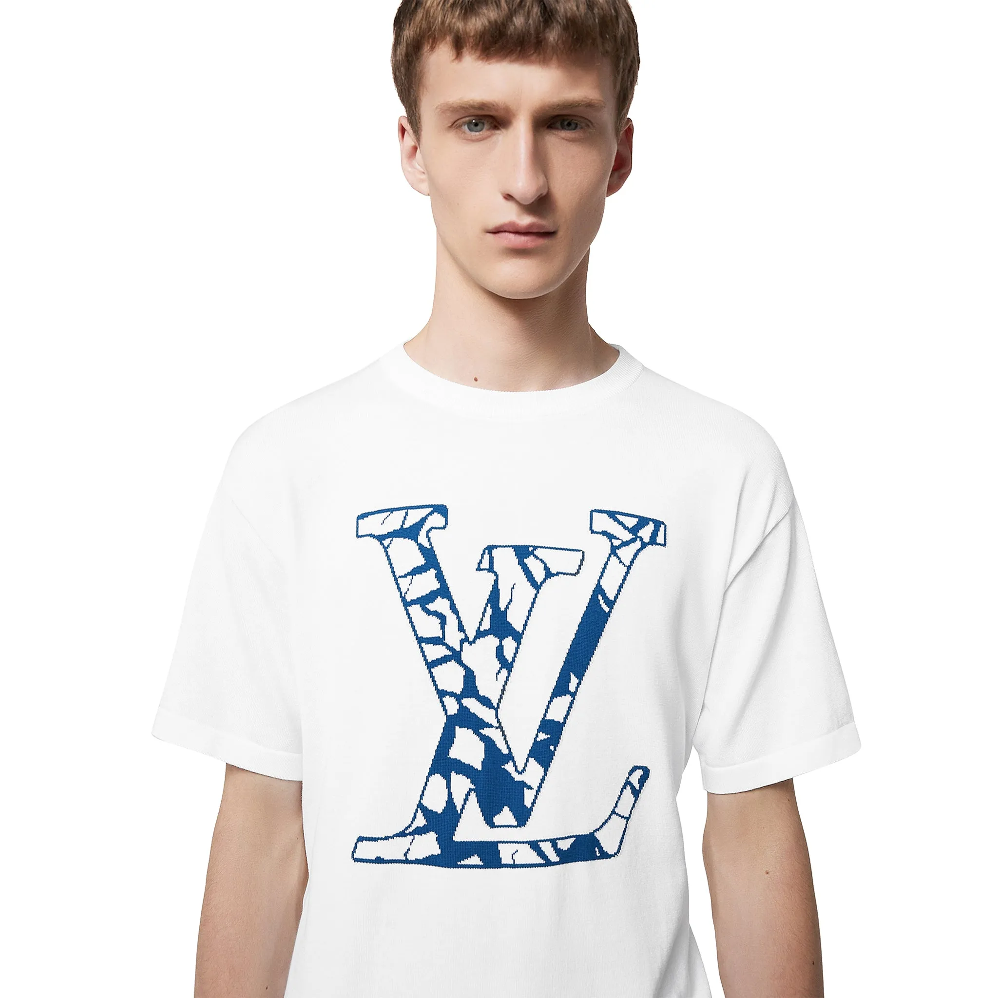 Louis Vuitton LV Ice Milk White Crewneck T Shirt