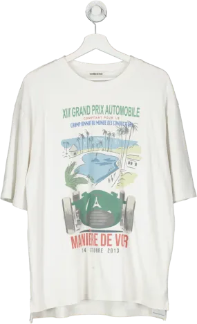 maniere de voir White Grand Prix T Shirt UK M