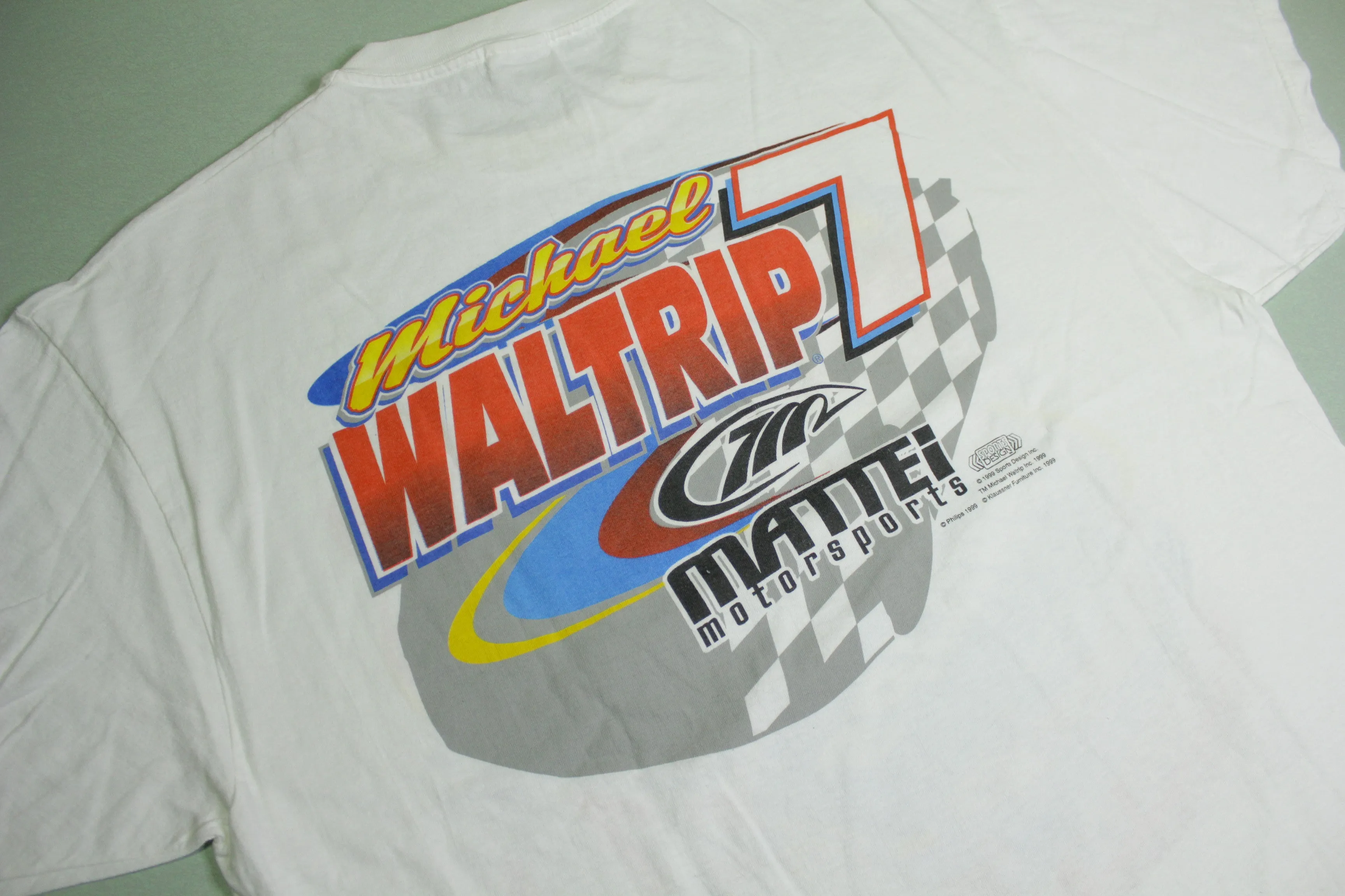 Michael Waltrip Nascar Philips Monte Carlo Vintage 1999 Mattei Motorsports 90's T-Shirt