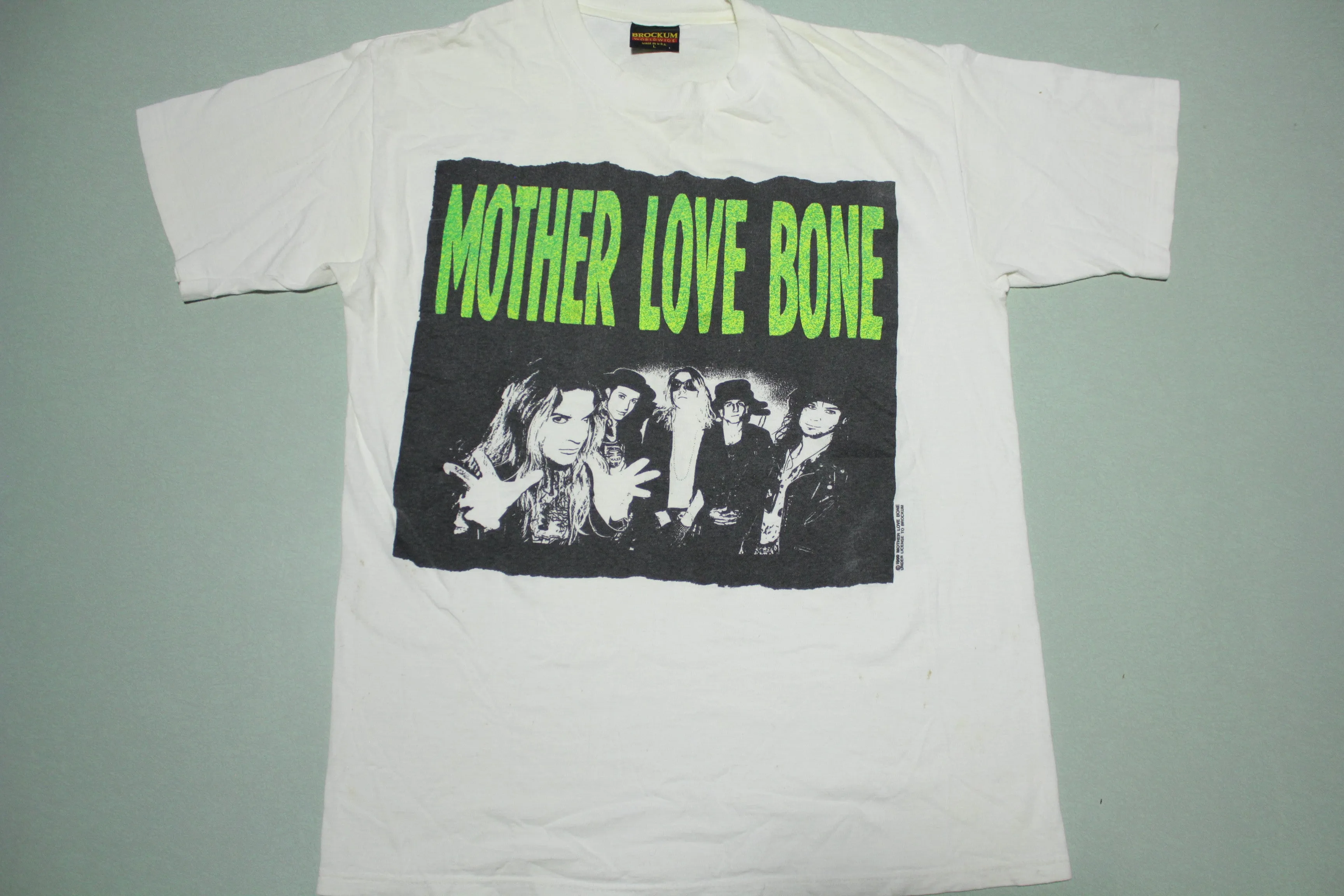 Mother Love Bone Half Ass Monkey Boy Vintage 1990 Brockum USA T-Shirt