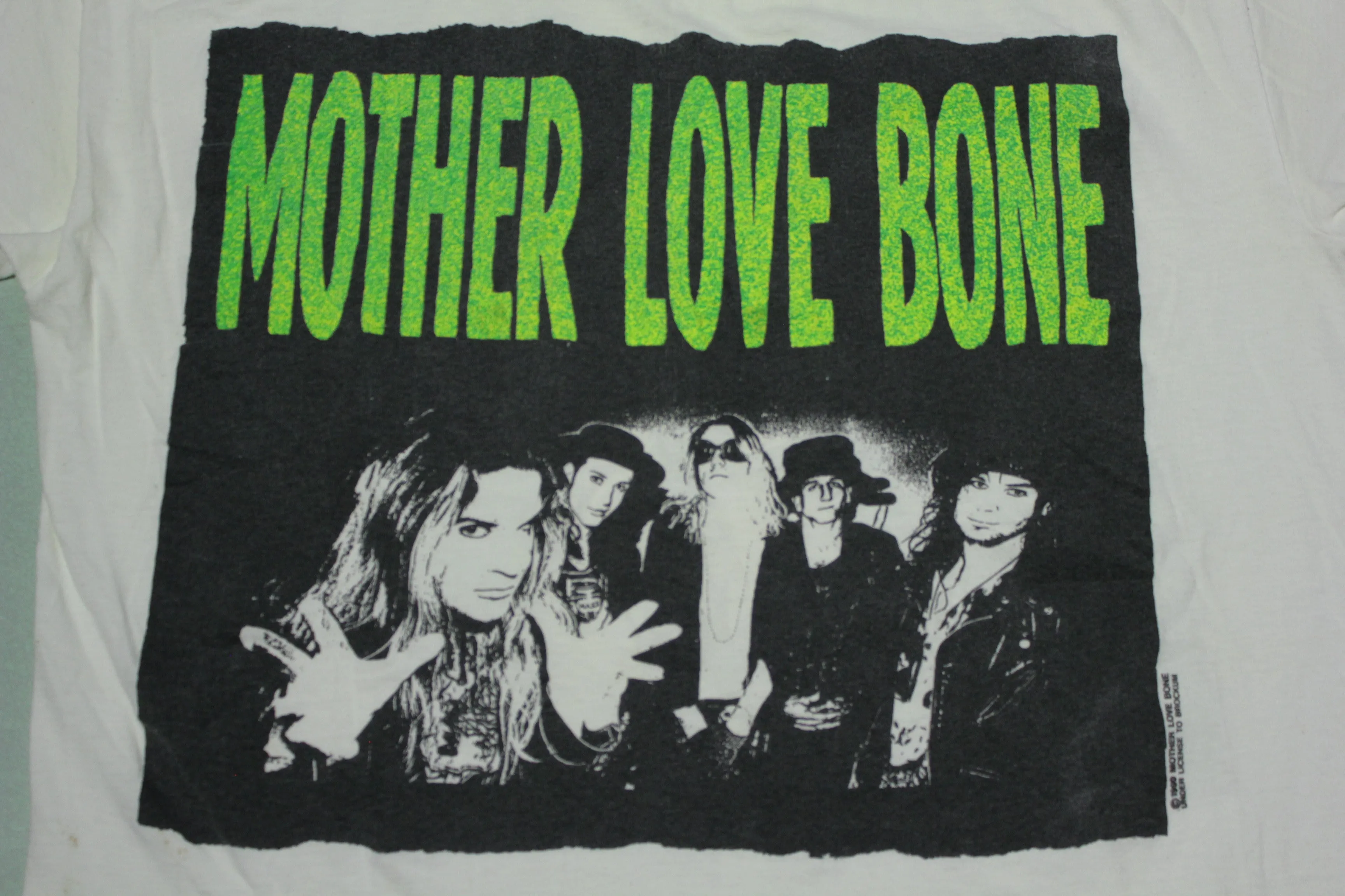 Mother Love Bone Half Ass Monkey Boy Vintage 1990 Brockum USA T-Shirt