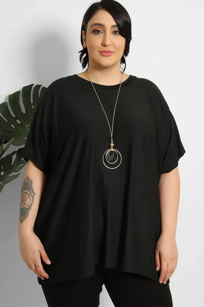 Necklace Detail Relaxed Fit T-Shirt