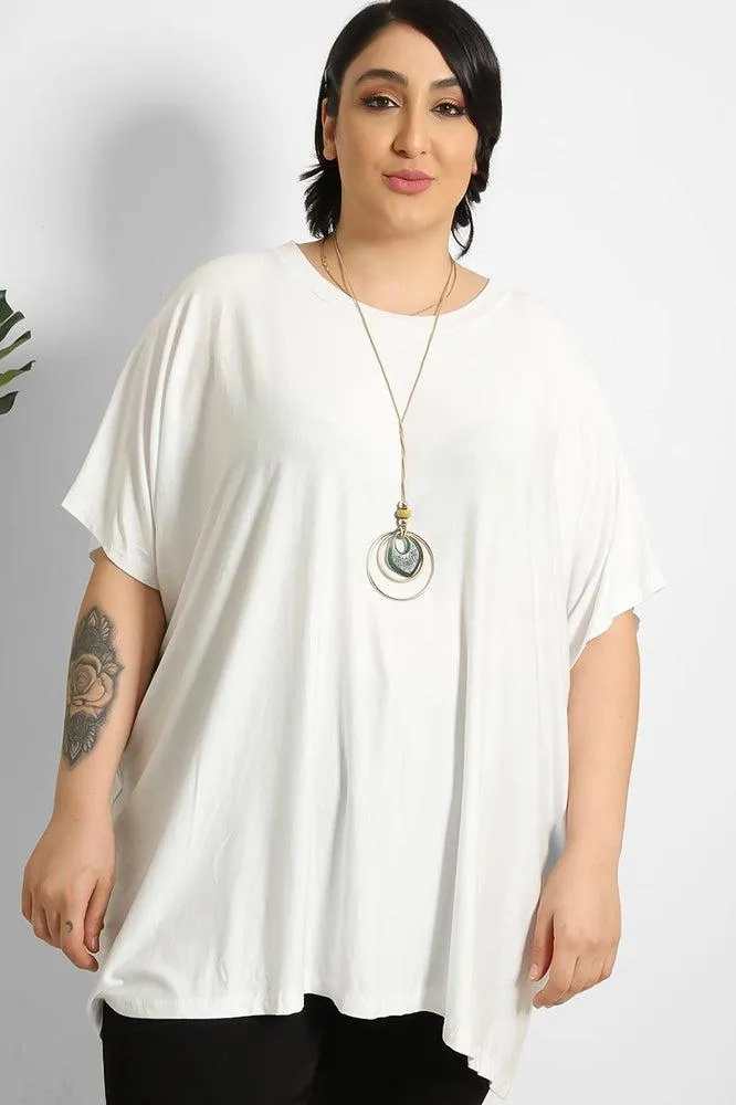 Necklace Detail Relaxed Fit T-Shirt