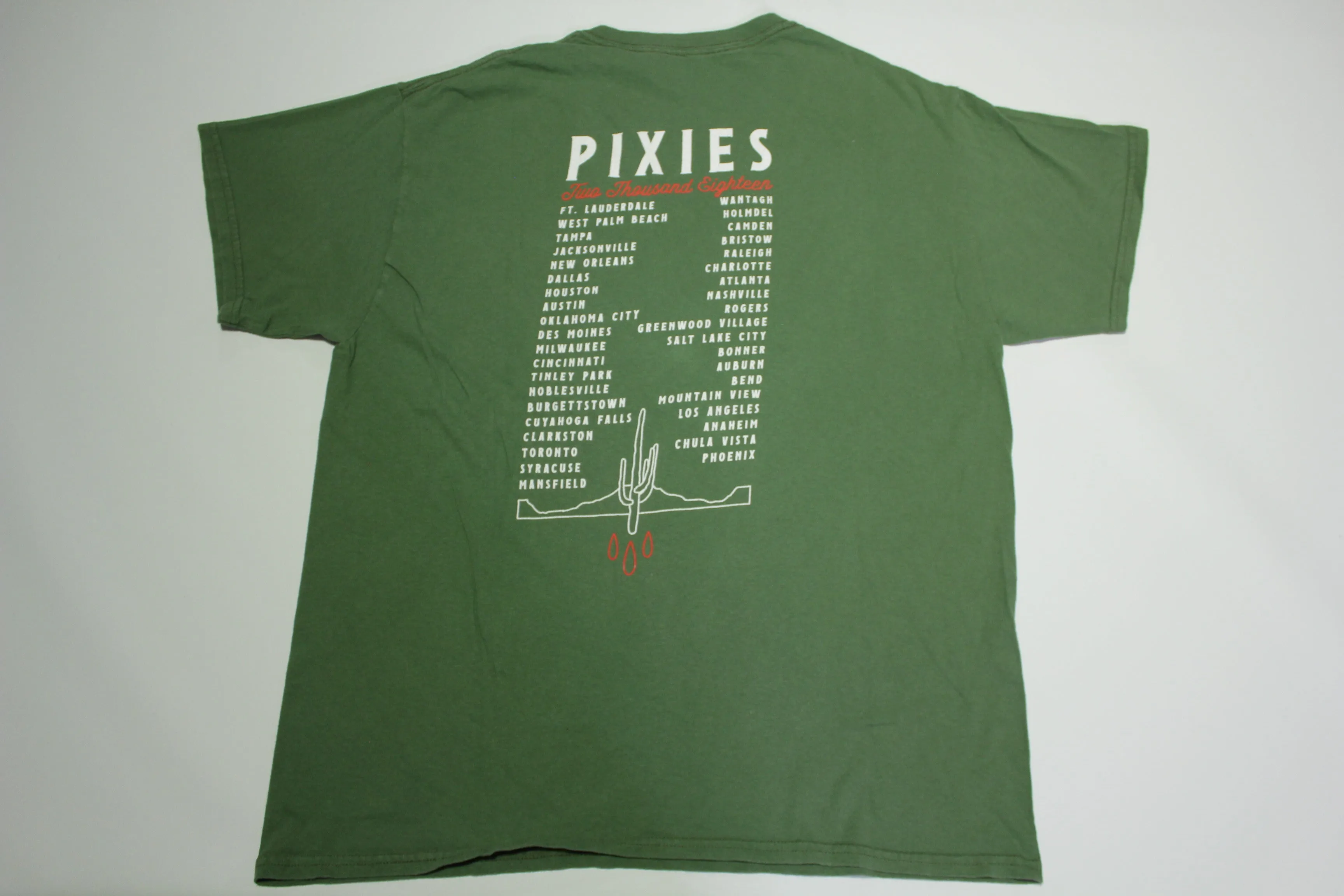 Pixies Bloody Your Hands On A Cactus Tree 2018 Concert US Tour T-Shirt