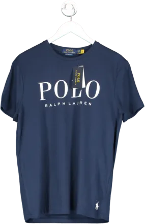 Polo Ralph Lauren Blue Custom Slim Fit Crew Neck T Shirt BNWT UK M