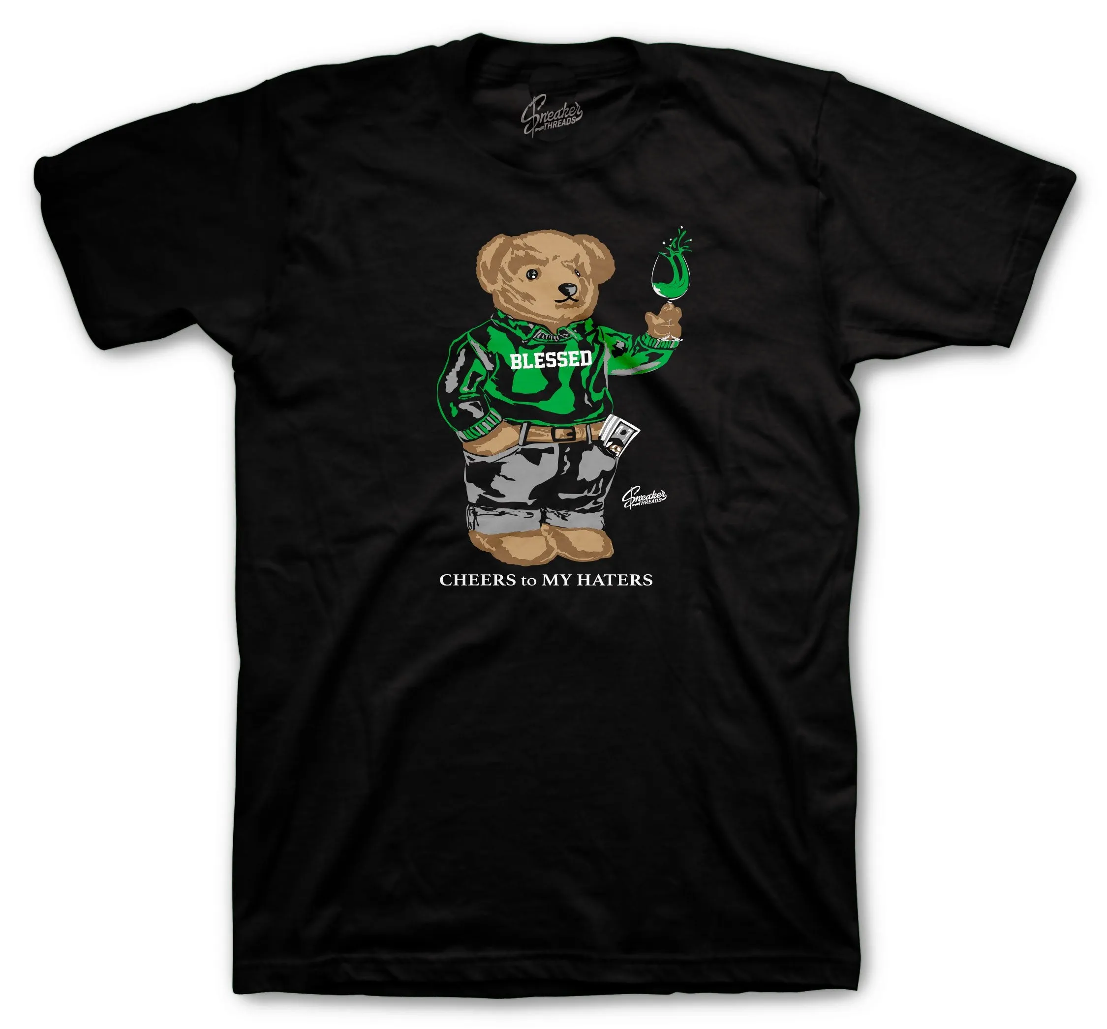 Retro 1 Pine Green Cheers Bear Shirt