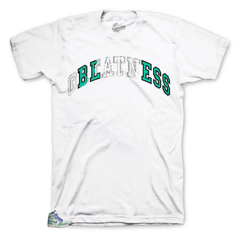 Retro 1 Turbo Green Stitched Shirt