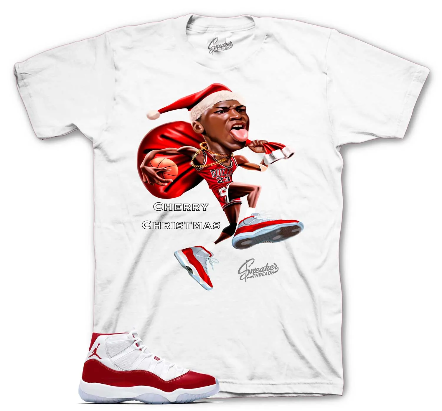 Retro 11 Varsity Red Shirt -  Cherry Christmas