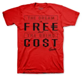 Retro 12 Reverse Flu Shirt - Cost - Red