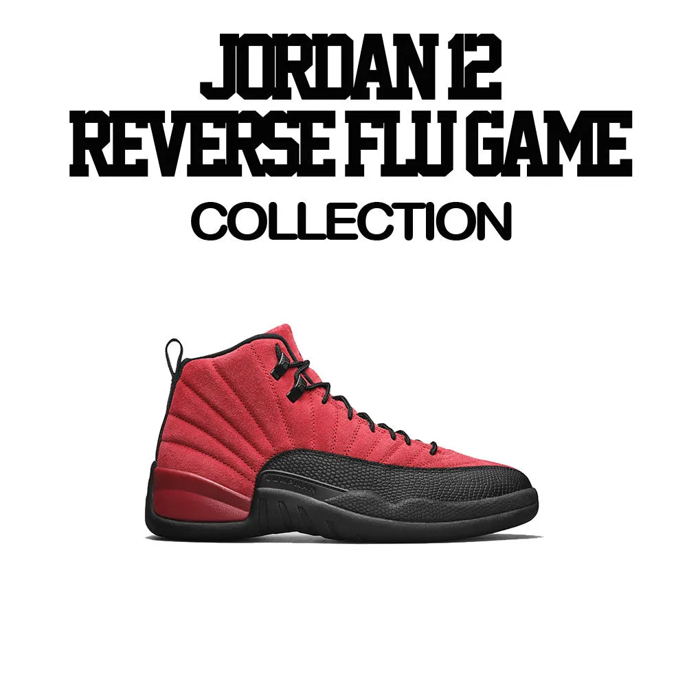 Retro 12 Reverse Flu Shirt - Cost - Red