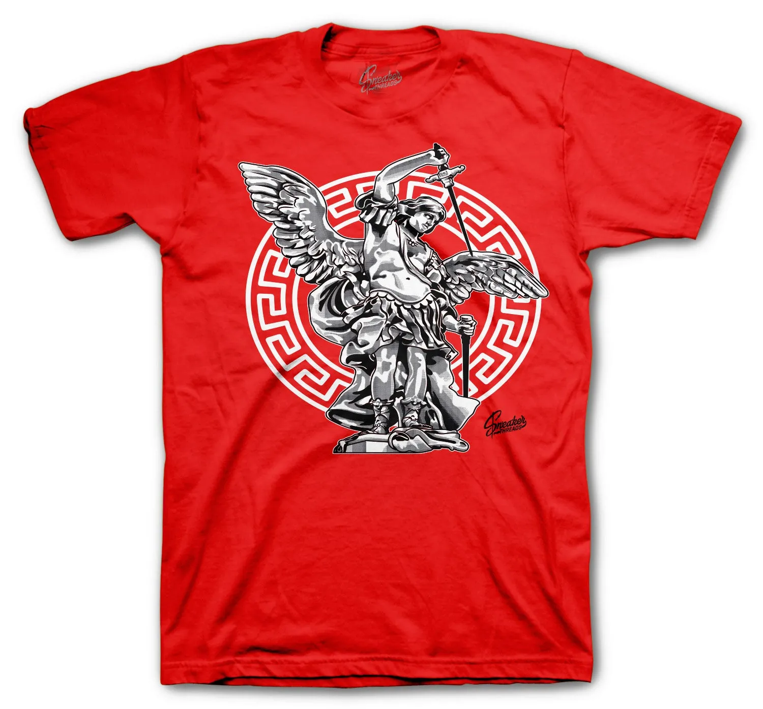 Retro 12 Reverse Flu Shirt - Saint Michael - Red