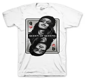 Retro 12 Twist Shirt - Queen Of Queens - White