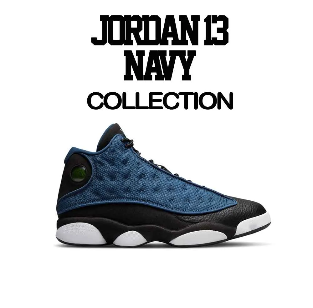 Retro 13 Brave Blue Shirt - Legends - Black