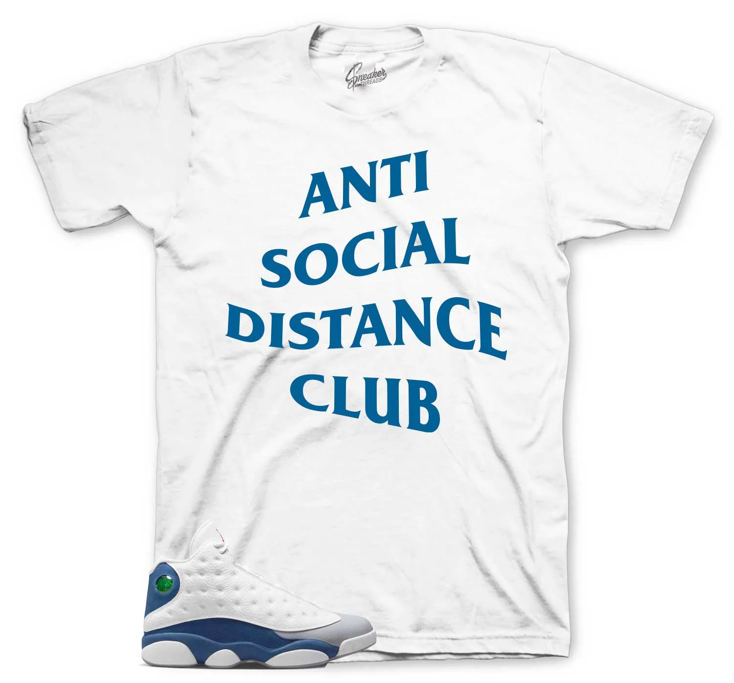 Retro 13 French Blue Social Distance Shirt